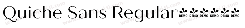 Quiche Sans Regular字体转换